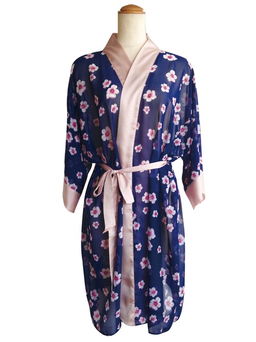 Medium Robe Sakura Navy ミディアムローブサクラネイビー