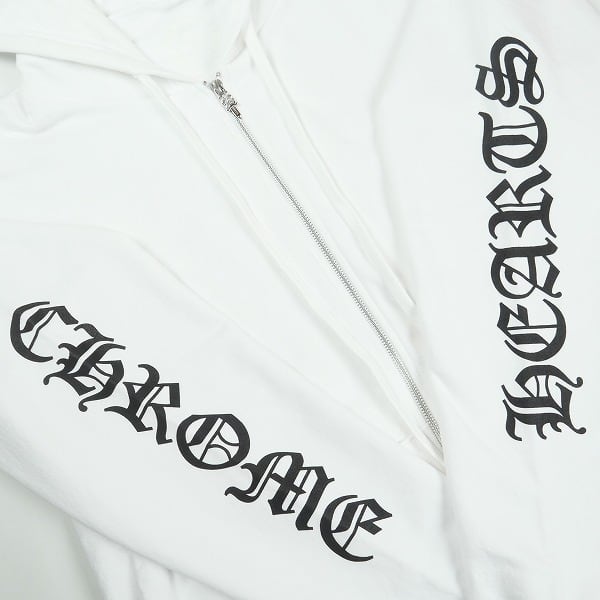 Size【XL】 CHROME HEARTS クロム・ハーツ VRCT FULL ZIP HOODIE WHITE