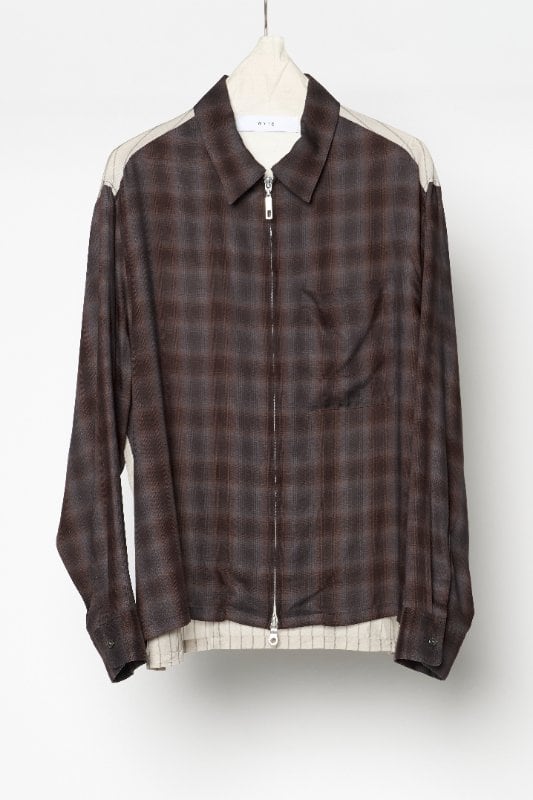 【サンプルLive】 WYTE/ワイト / Washed Cupro Shirt-Jacket 12-12070