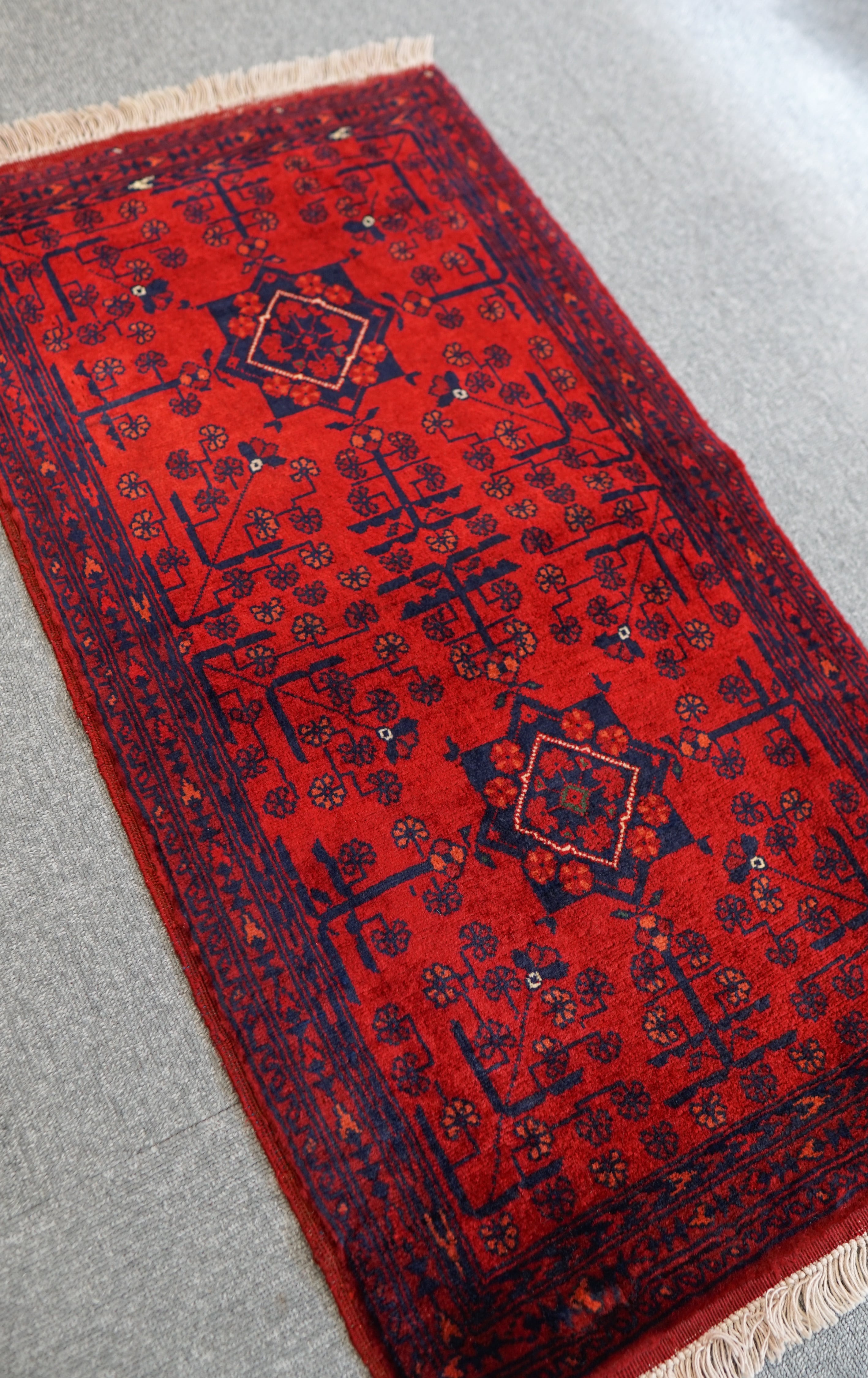 98×52cm【アフガニスタン手織り絨毯 カールモハメディ】 | Decorworks