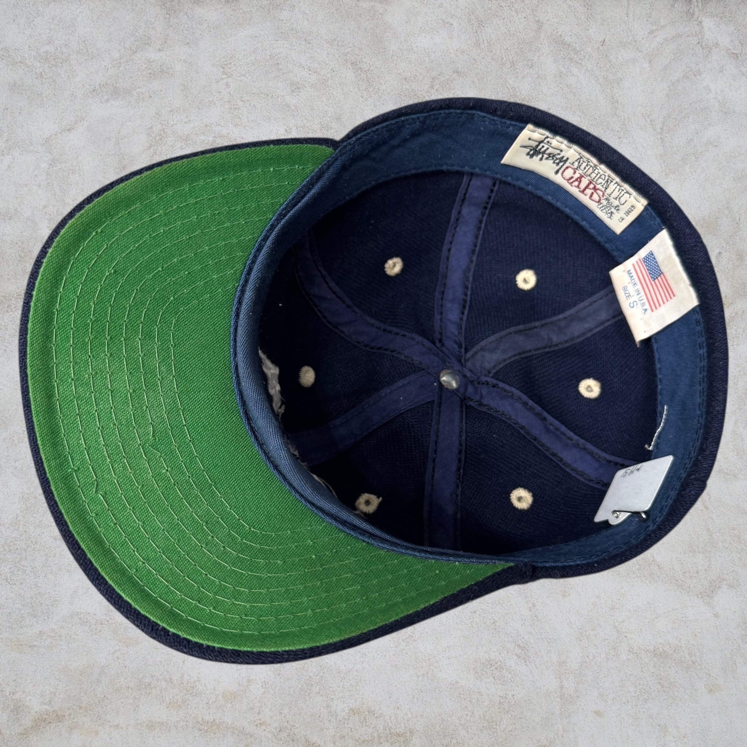 90's old stussy Stock Logo Cap “白タグ” 【下北沢店】 | curb