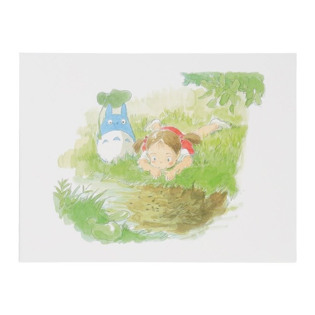 となりのトトロ　グリーティングカード　水彩画シリーズ　夏（2055）