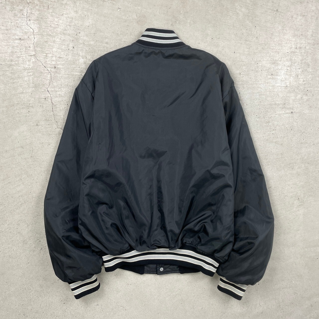 90年代 USA製 HOWE ナイロン スタジャン チームロゴ キルティング 