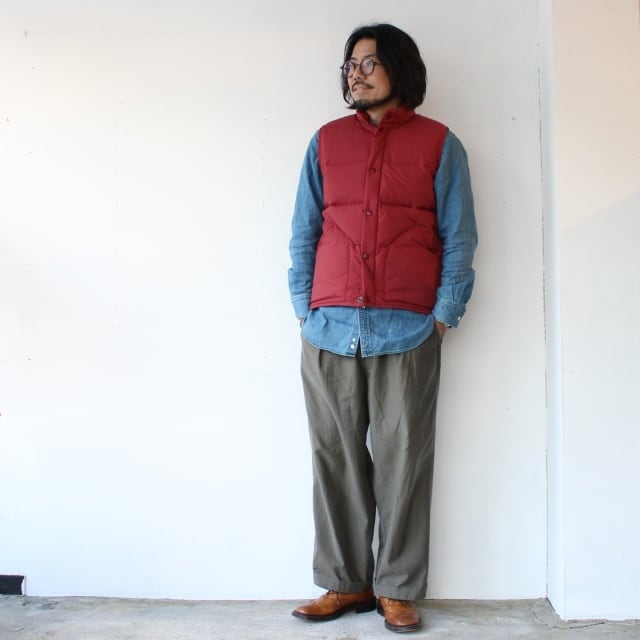 swab　ZANTER ダウンベスト バーガンディ ZANTER JAPAN ダウンベスト DOWN VEST バーガンディ - C.COUNTLY【シー