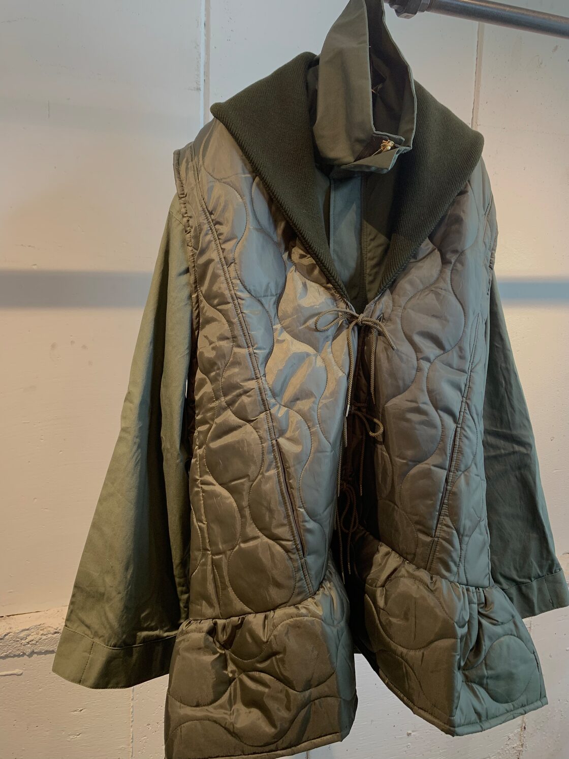 77circa circa make fill quilting vest & short shell jacket | PAY ID