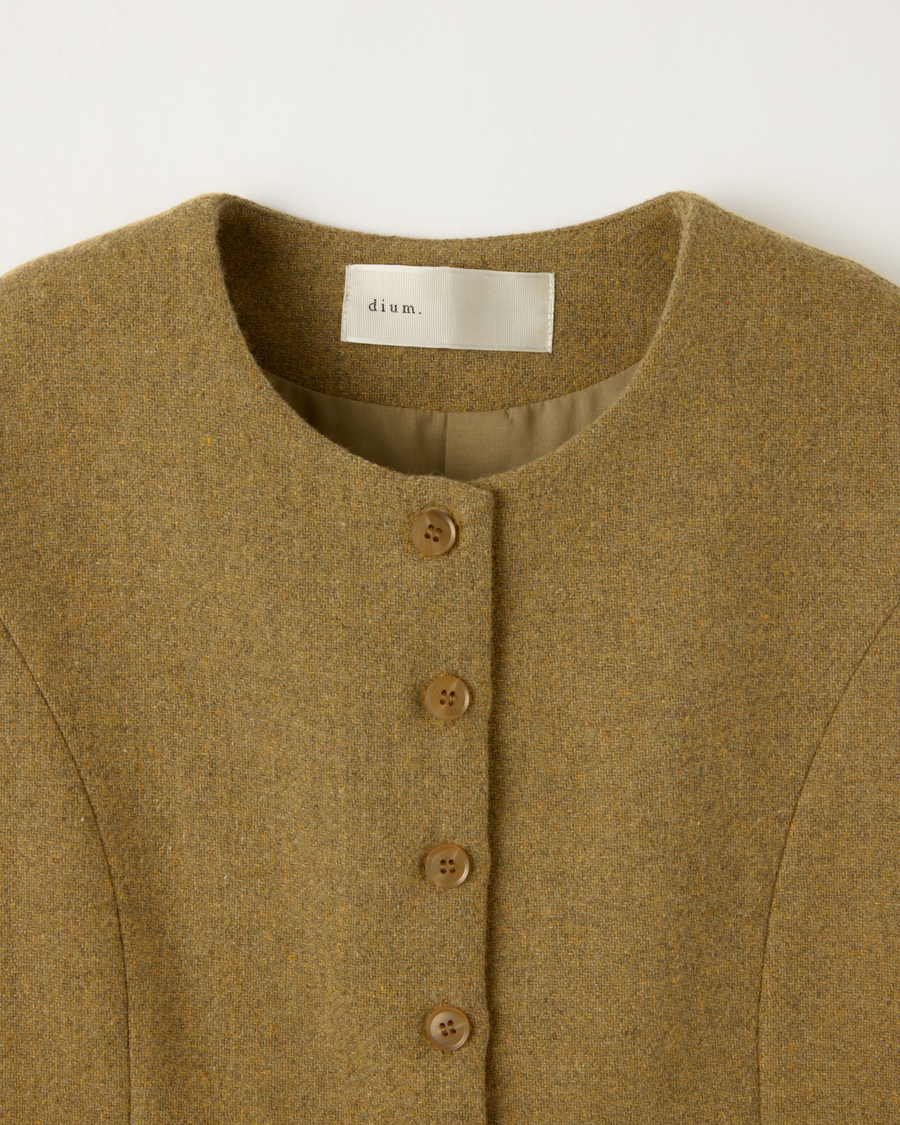 DU260716 Tweed Crew Neck Vest【set up可】【一部予約商品10月中旬】