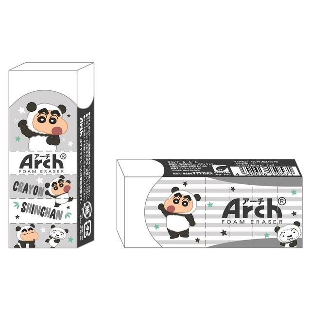【ロット販売】【10入】クレヨンしんちゃんアーチ消しゴムMパンダ(4724629)