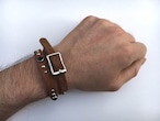 エルエー ナイツ ブラック 2:MADE in LA メイド イン エルエー レザー ブレスレット