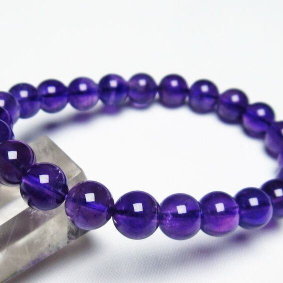 アメジスト ブレスレット 8mm 一点物 メール便可 [M便 1/10] 111-21604