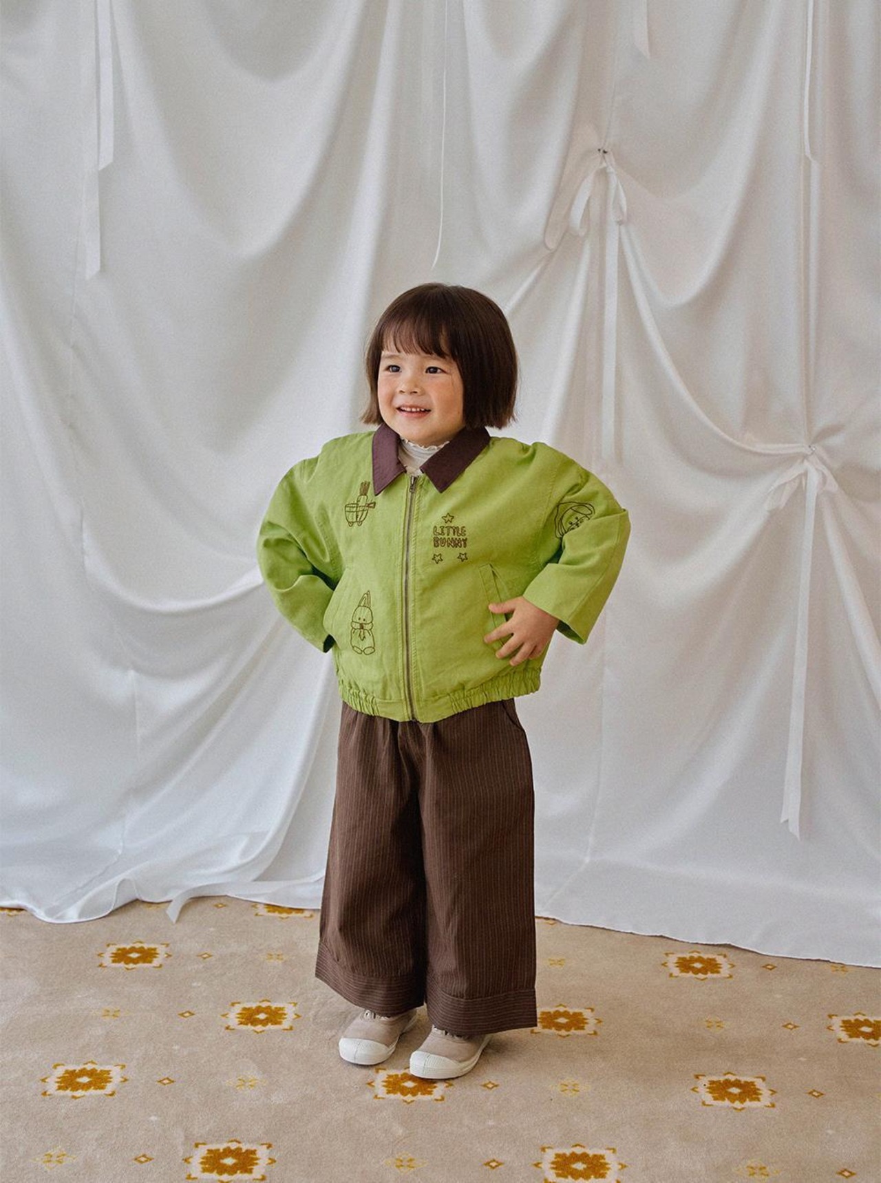 韓国子供服 / 26Autumn / 〖取寄〗Mardi Amber / リトルバニーブルゾン / キッズ服 *XS~XXL*
