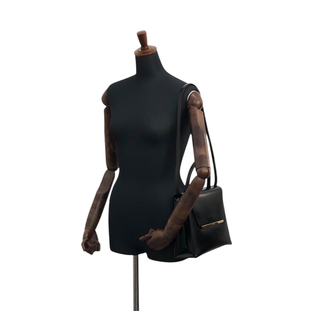 LOEWE ロエベ ショルダーバッグ ブラック ロゴ レザー 2WAY vintage ヴィンテージ オールド 588t4s