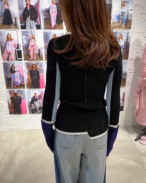 アウラアイラ AULA AILA OFF-CENTER RIB KNIT
