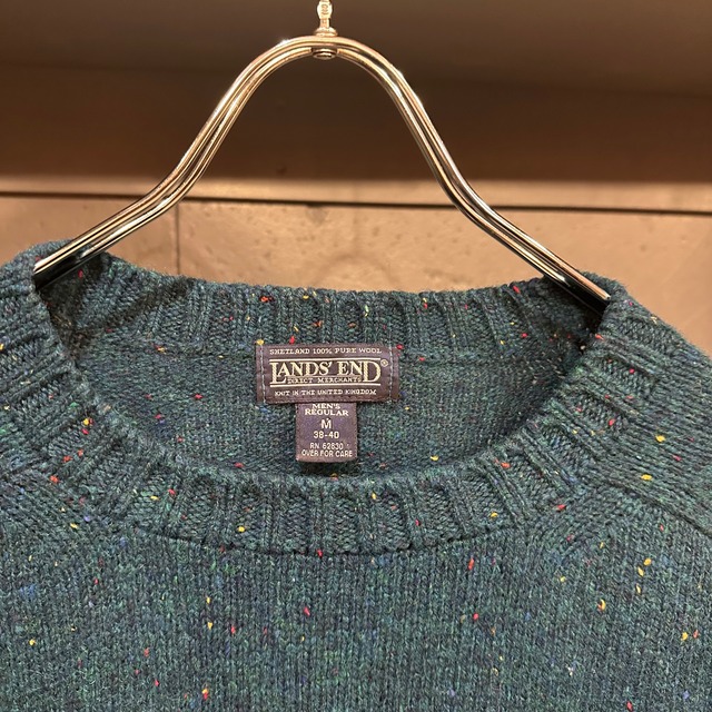 90'S LANDS' END Wool Knit Sweater Made in USA Men's M Vintage /eaa511248