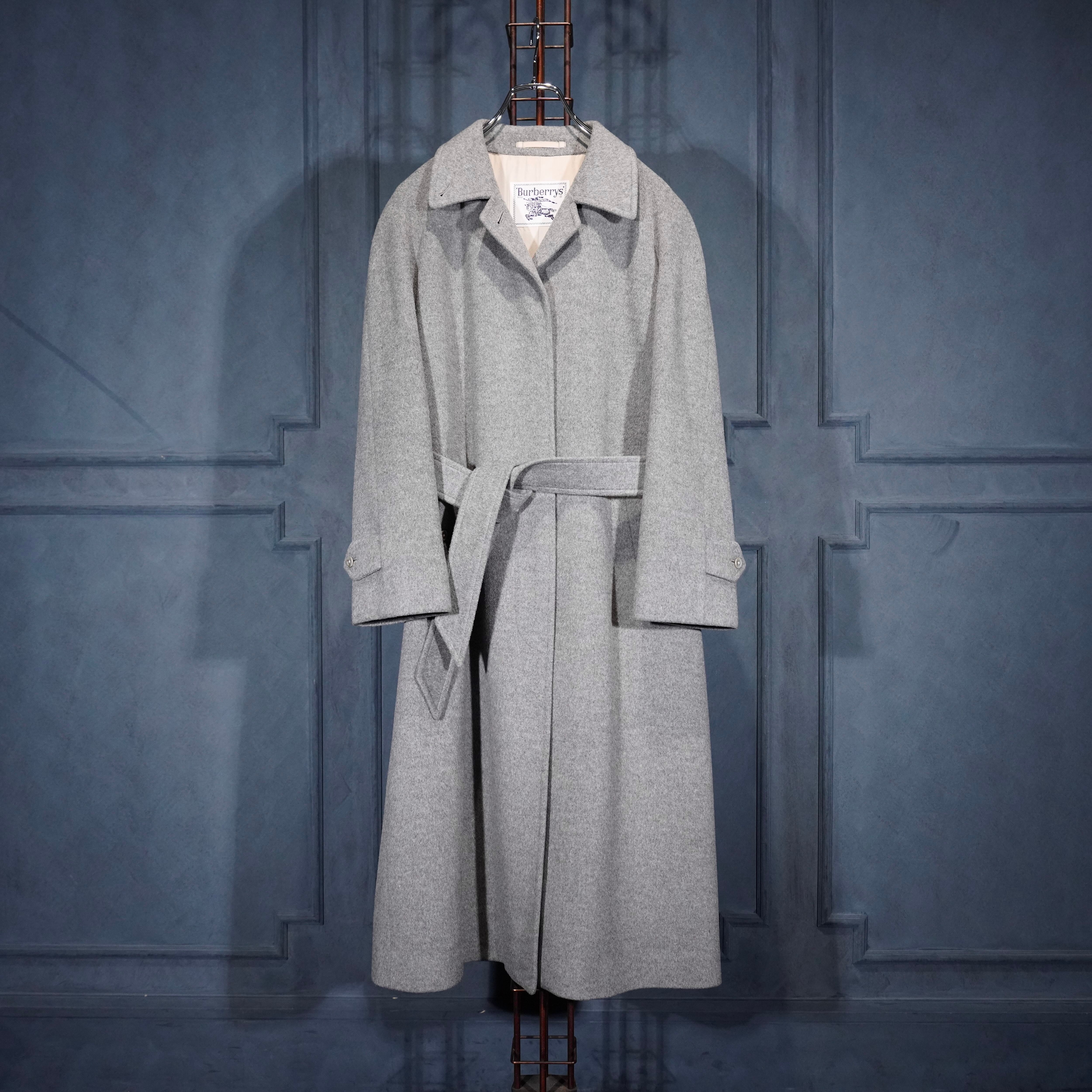 Burberrys CASHMERE BREND WOOL BELTED BALMACAAN COAT/バーバリーズ