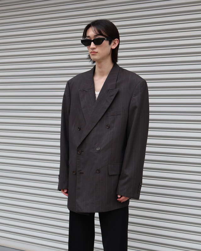Oversized Shadow Stripe 6b doubleJacket