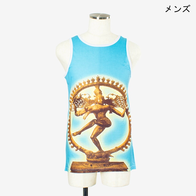 ヨガプリントタンク　ナトラジ１　メンズ/ユニ　Men's Yoga Print tank top Natraj1