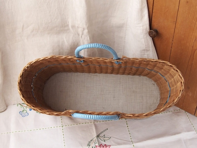 イギリスアンティーク　バスケット　かごバッグ