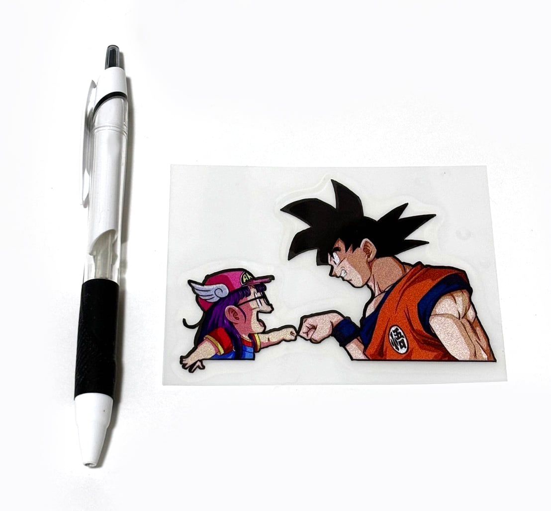 転写シール アラレちゃん×悟空④ 防水ステッカー シール | aboo