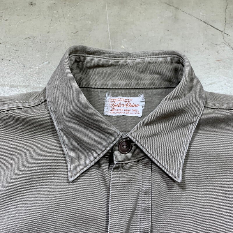 50's HERCULES Luster Chino ヘラクレス ラスターチノワークシャツ