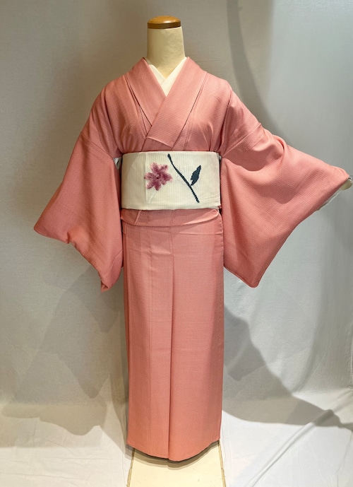 2140 夏用 単衣 角通し 小紋 Komon unlined kimono for summer