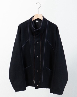 "UMBERTO GINOCCIETTI" designed wool × cotton jacket / Made In ITALY