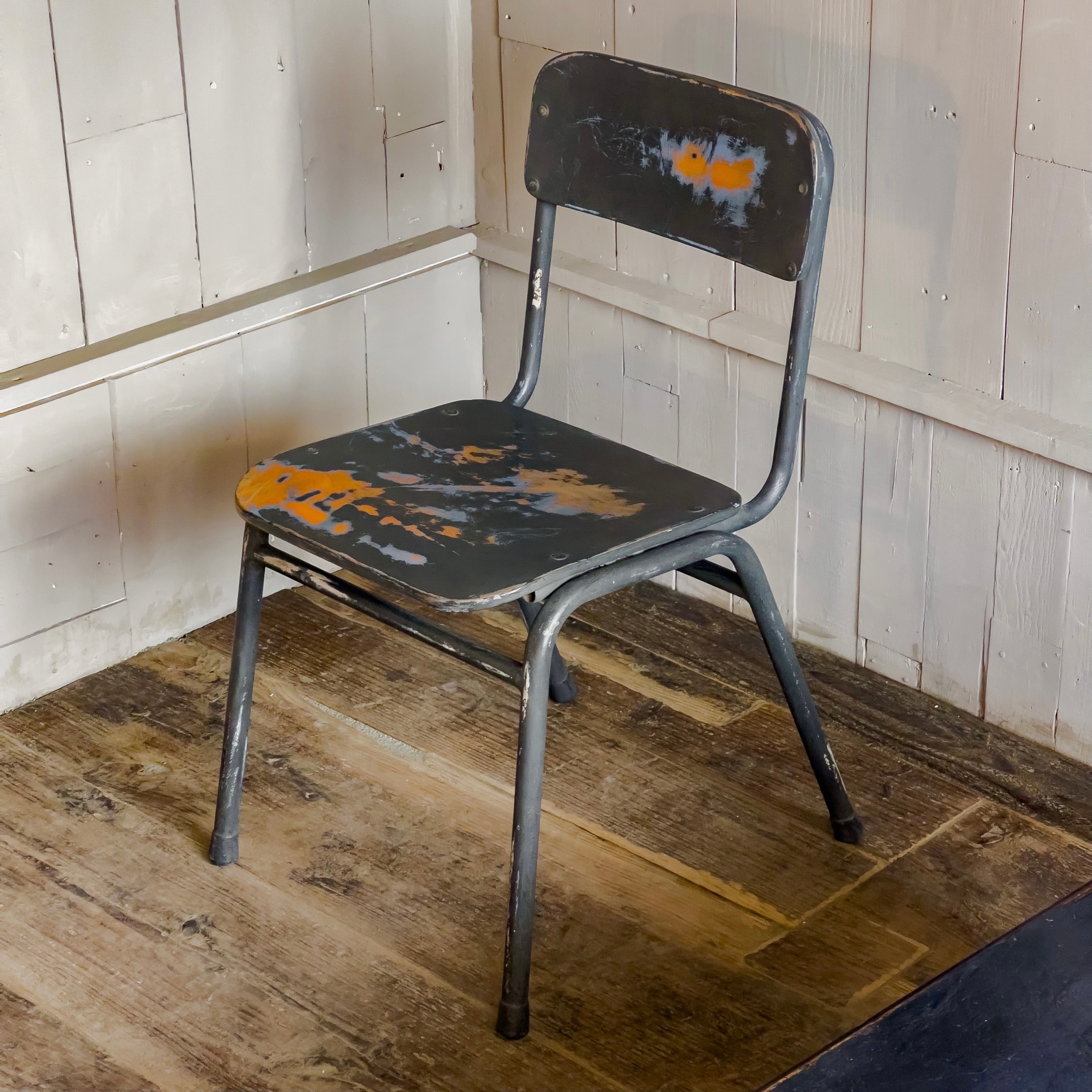 パイプチェアA (size:S) /送料無料/値下予告作品/学校椅子/スクール