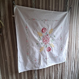 ヨーロッパ 刺繡クロス used [507076]