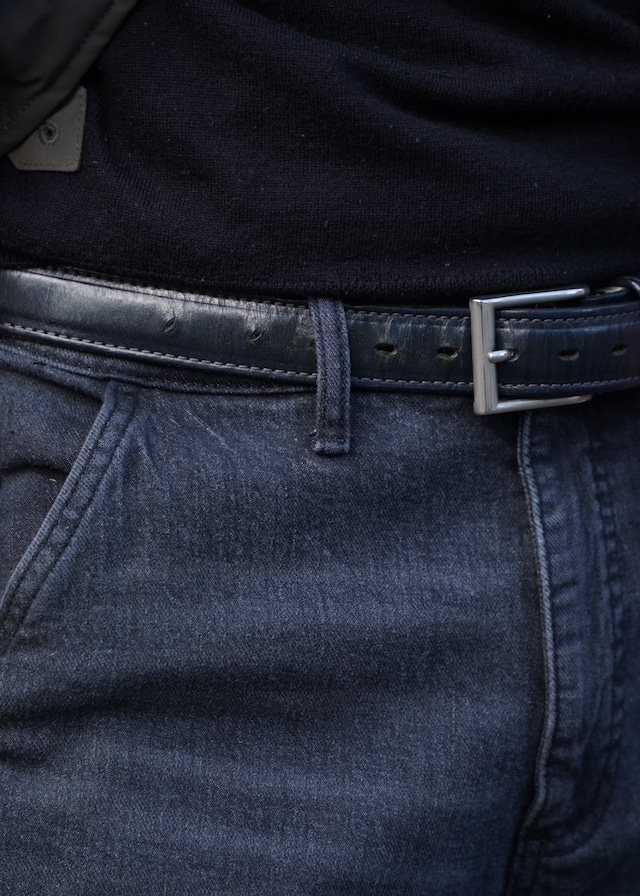 Black cargo denim pants