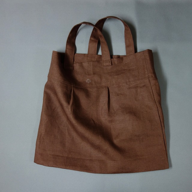 maquignon linen bag type-1 / brown / #863