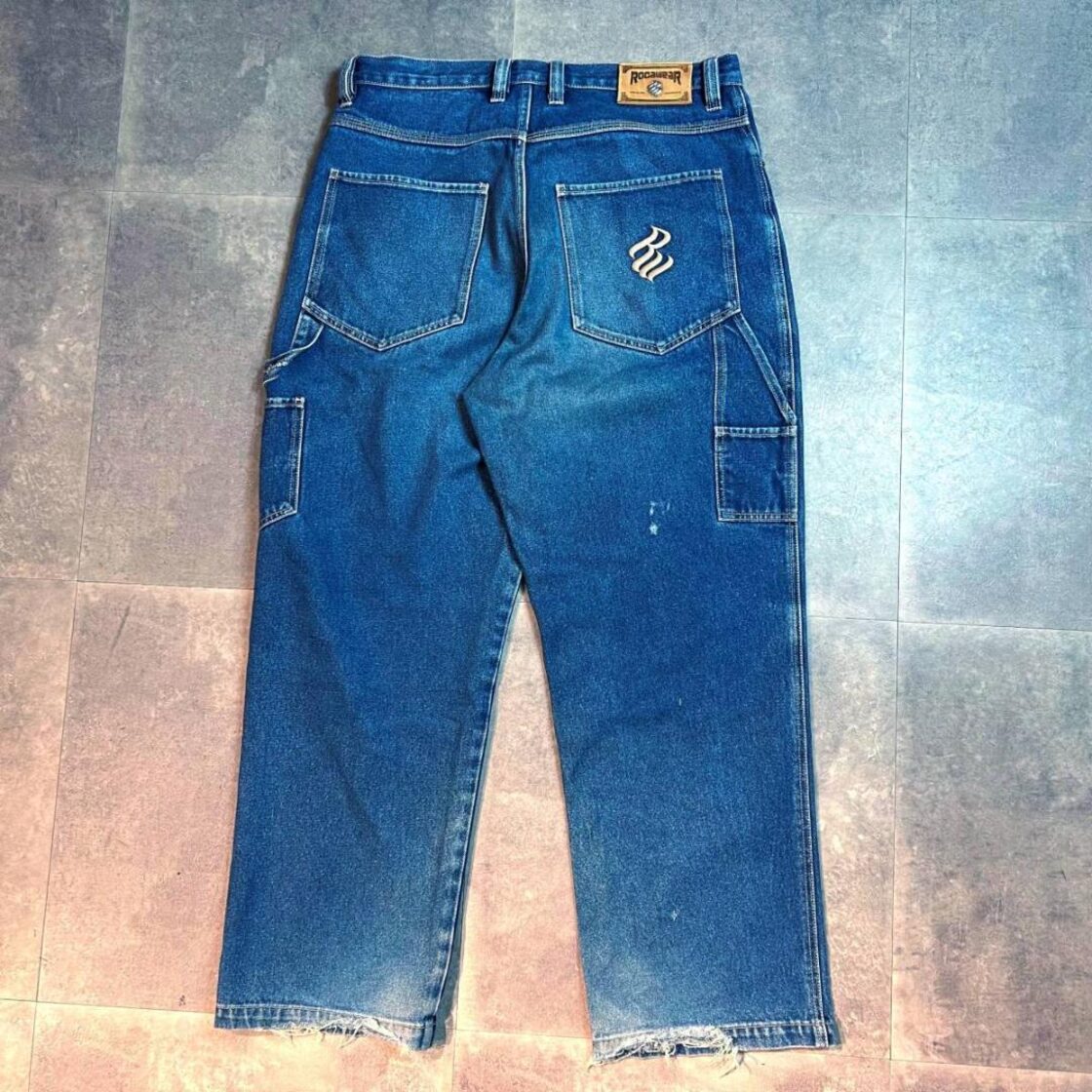 00s ロカウェア デニムペインターパンツ 36 Rocawear ストリート 