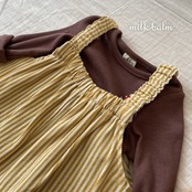 韓国子供服 / 26Autumn / Milkbalm / アップル オーバーオール / 女子服 / キッズ服 / 秋服 *XS~XL*