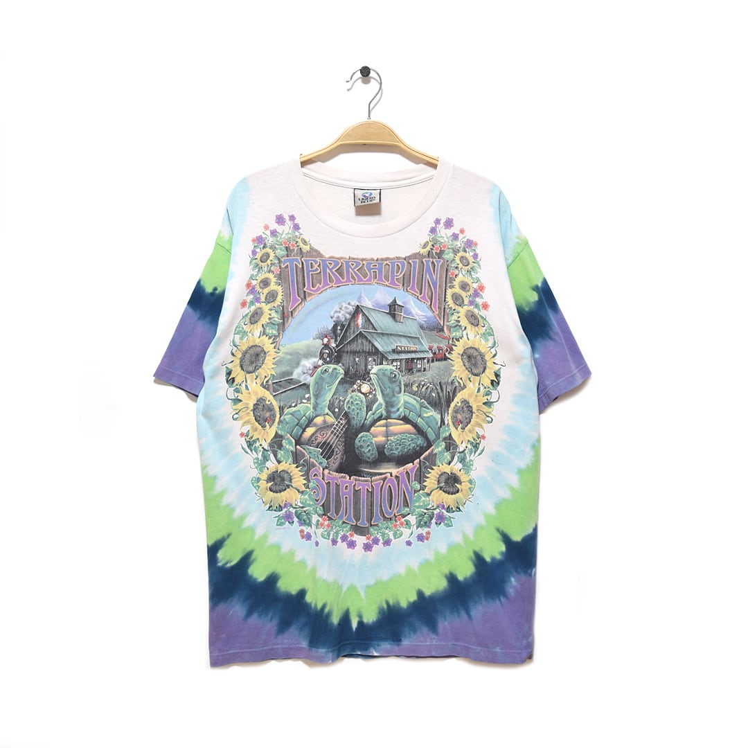GREATFUL DEAD Tシャツ MID 90s LIQUID BLUE FITS XL（90s グレイト  