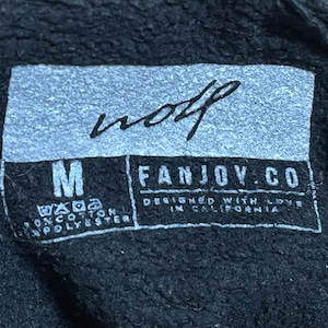 FANJOY independent ワンポイント ロゴ 袖プリント M プルオーバー パーカー スウェット フーディー インディペンデント 黒 us古着