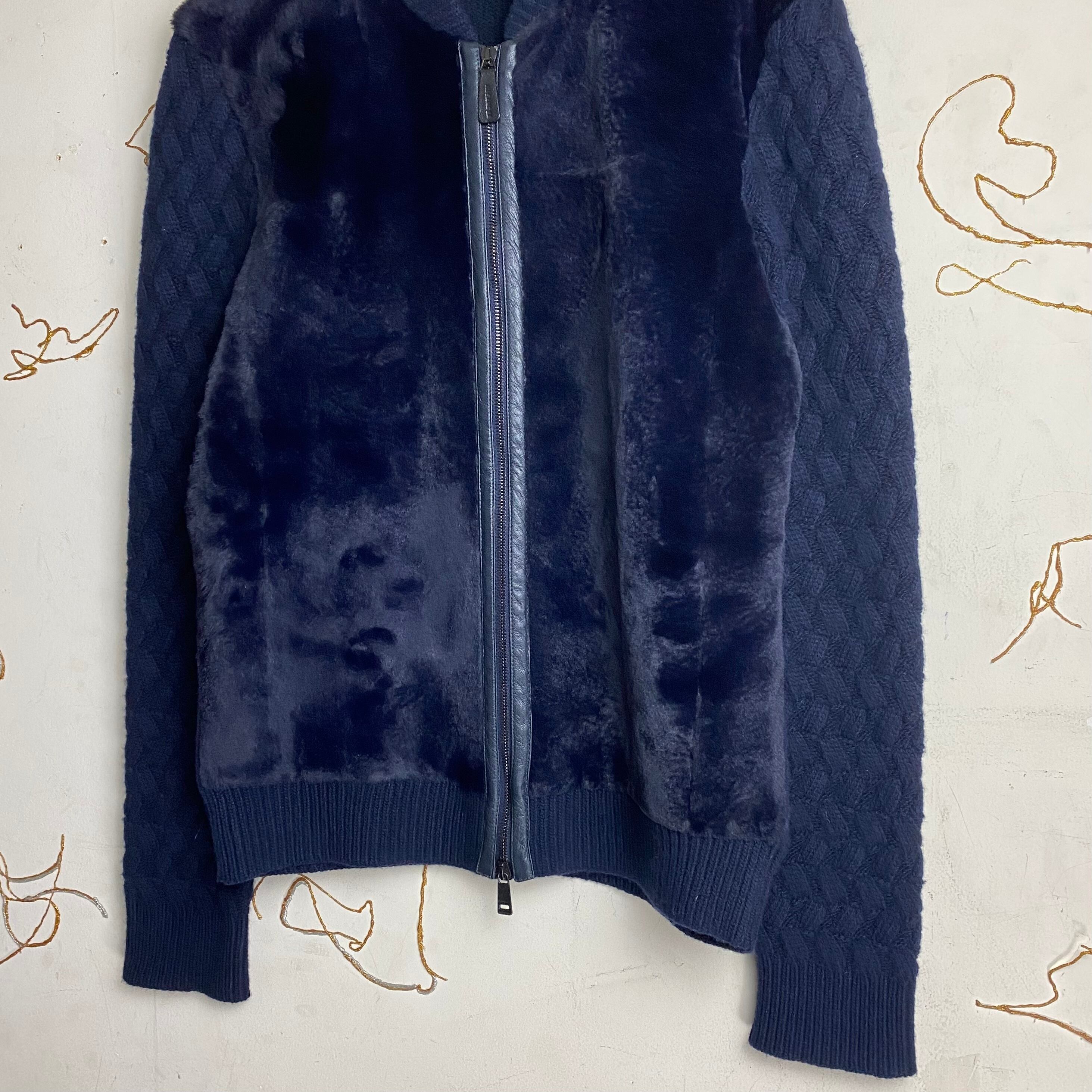 JIL SANDER fur switching drivers knit | NOIR ONLINE