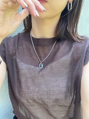black stone necklace