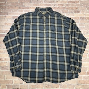 LL BEAN FLANNEL CHECK SHIRT SIZE XXL