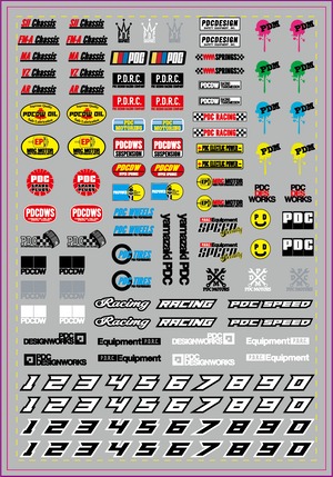 PDCスポンサーデカールシート