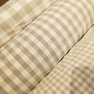 Pure Linen Gingham(3 Sizes)