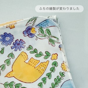 オーガニックコットンサテンのハンカチ｜BIRD