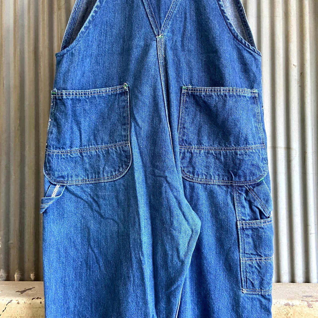 ビッグサイズ 70年代 USA製 KEY キー デニム オーバーオール メンズW35 