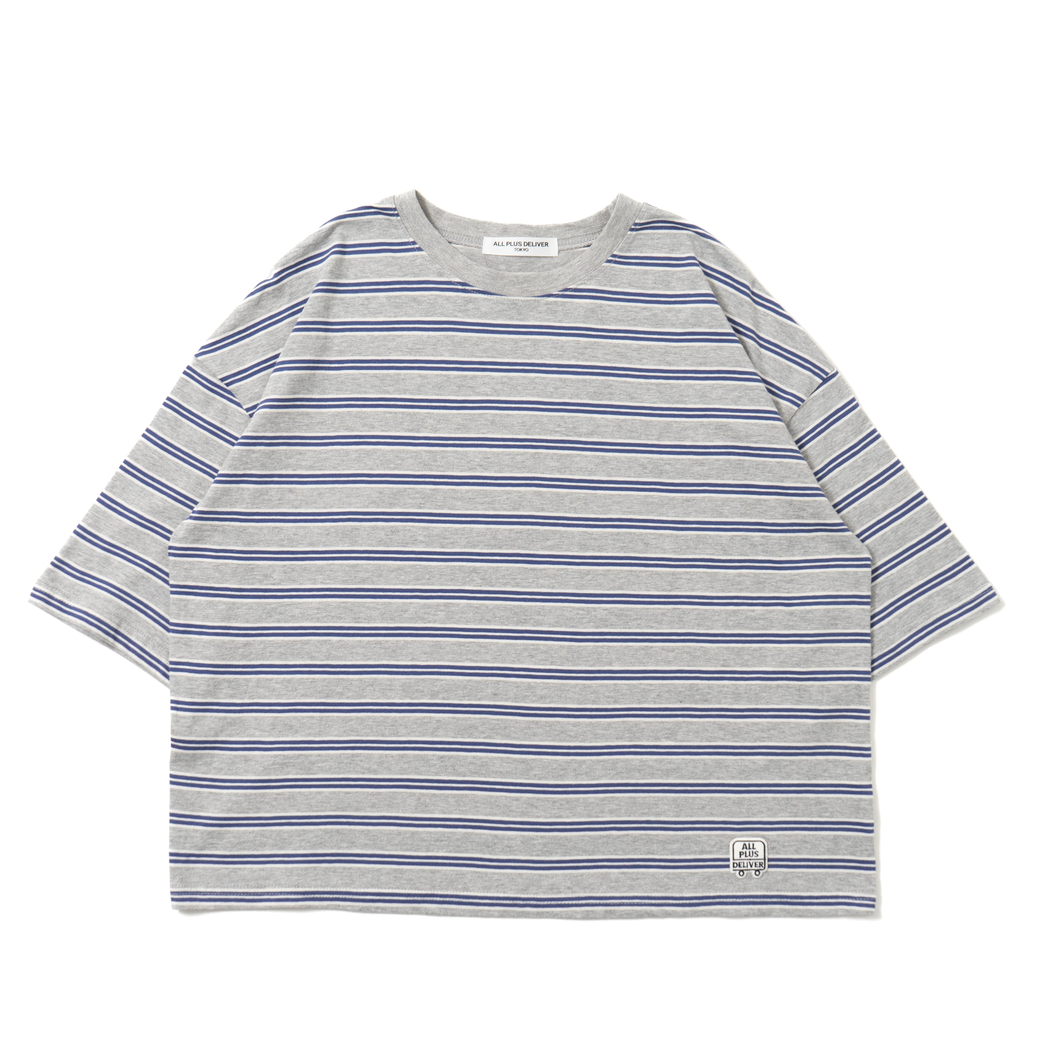 ALPSDR LOGO PATCH BORDER SS TEE / GRAY
