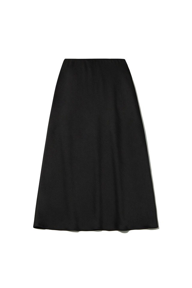 [LE17SEPTEMBRE] SATIN MAXI SKIRT [BLACK] 正規品 韓国ブランド 韓国通販 韓国代行 韓国ファッション LE 17 SEPTEMBRE ル 17 セプテンバー le 917韓国 店舗