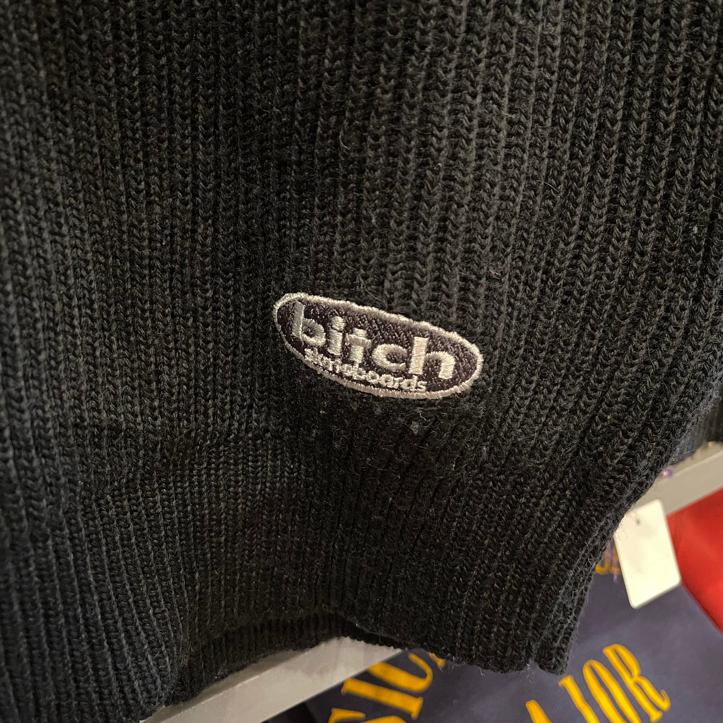 bitch skate ストライプ ニットビーニー ニット帽　ビッチスケート bitch skateboards Acrylic Knit Sweater | VOSTOK