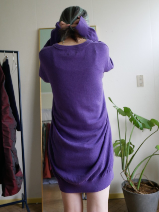 L.L.Bean Cotton Cashmere V-Neck Oversized Knit