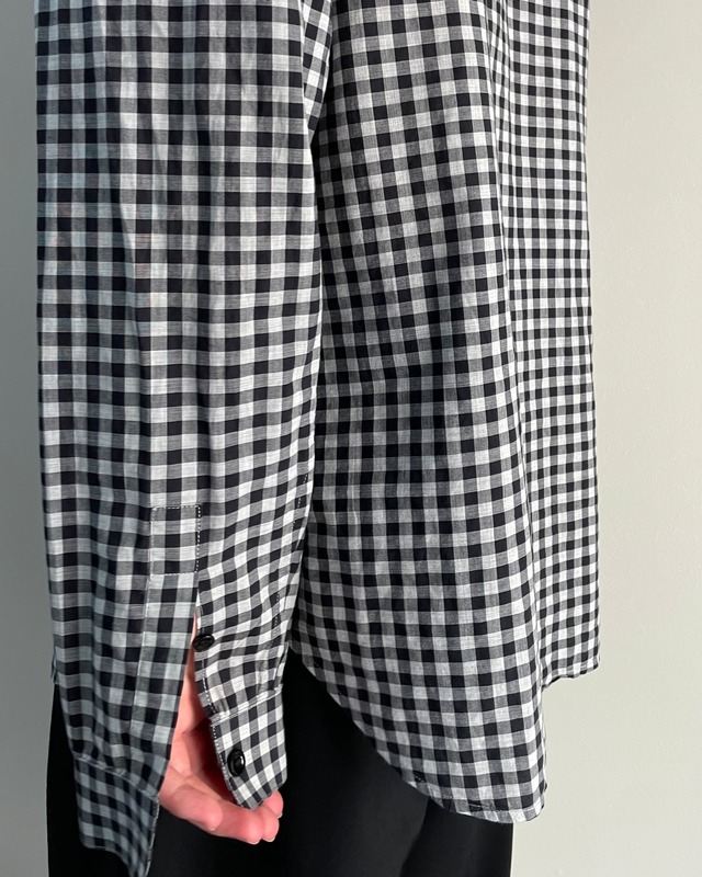 【2000a/w Dior】gingham check detail shirt