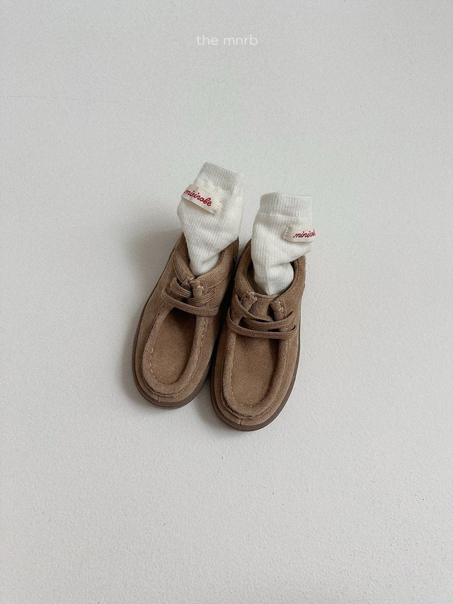 《予約》送料無料【minirobe】Heart Logo Socks 3 Set