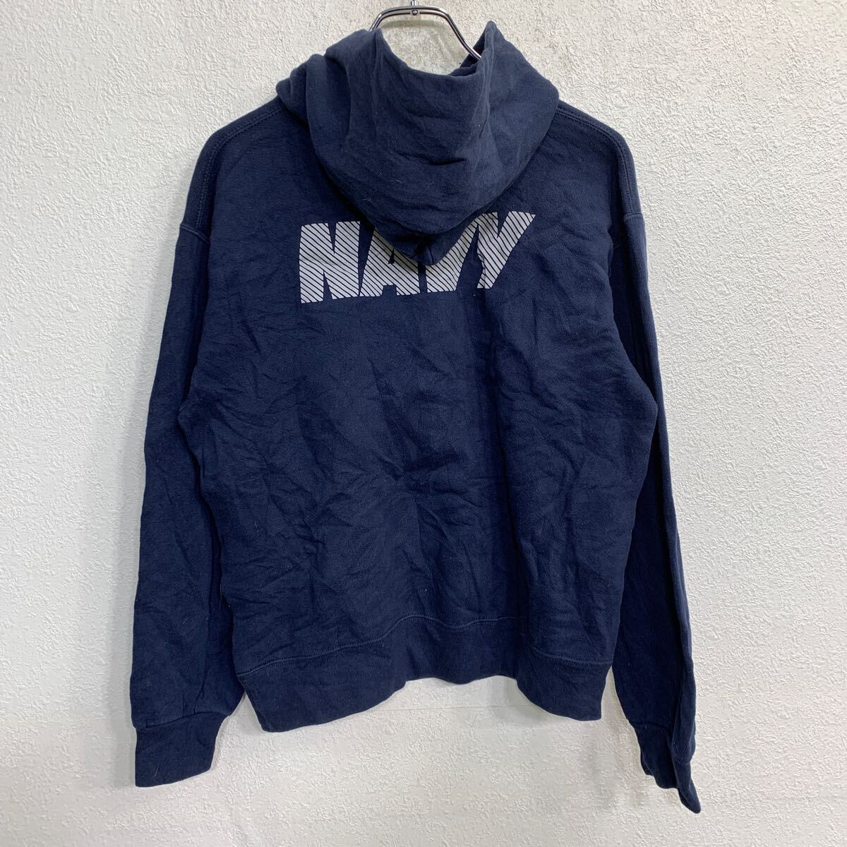 ロゴ US.NAVY (ユーエスネイビー) ミリタリースエットパーカー USA製 