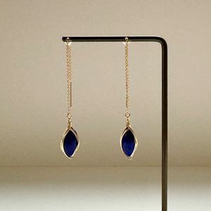 ラピスラズリ　イヤリング　Lapis lazuli earring 2