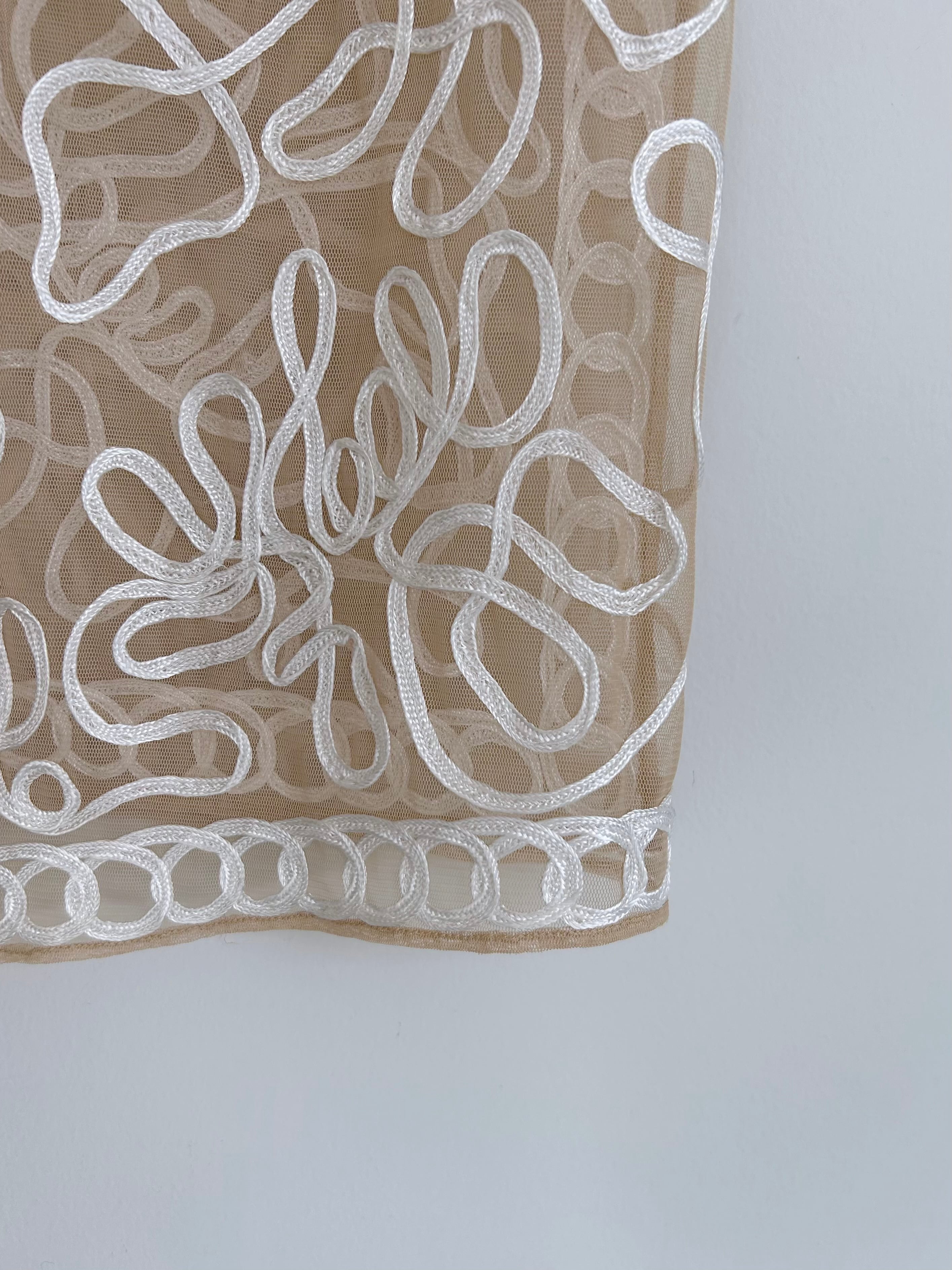 Sara Mallika Tulle Tape Embroidery Wrap Skirt | KOKO