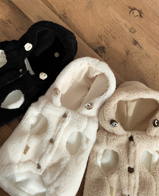 【送料無料】お散歩からお出掛けまで親子ペアコーデ(愛犬用CREAM)